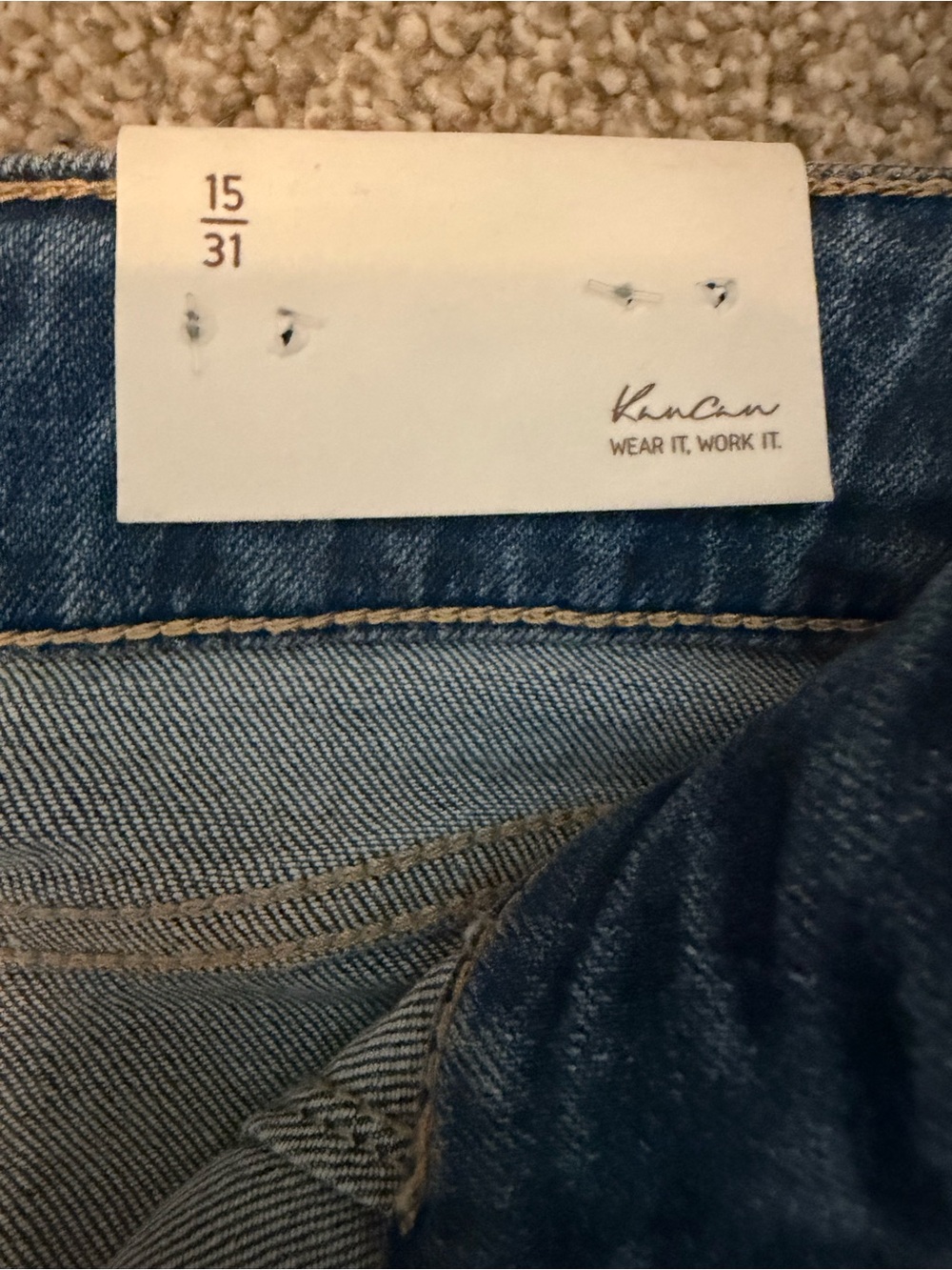 KanCan Denicee High Rise Bootcut Jeans Medium Wash Stretch Fit Size 15/31 NWT - Picture 15 of 16